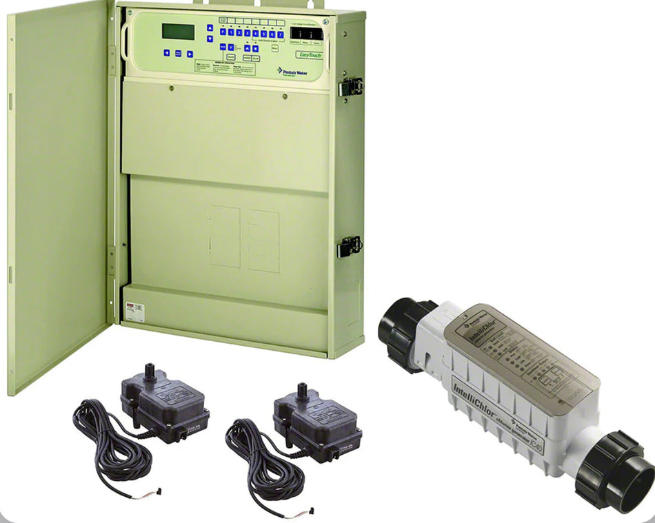 Pentair 521150. EasyTouch System With IntelliChlor Transformer and Salt Cell (includes SCG integration & IC60 cell, 2 actuators). Automation. Trade Grade.
