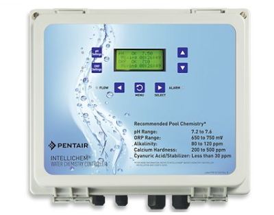 Pentair 522622. IntelliChem Chemical Controller. Acid and Chlorine Containers. Automation