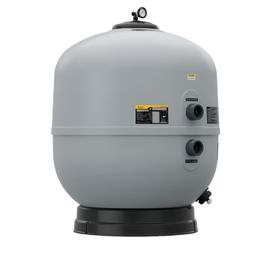 Jandy SFSM Series 37.5" Side-Mount Sand Filter With Jandy Union Connection, 7.06 sq. ft, 141.2 GPM, 67,776 gallons, 50 PSI | SFSM-140