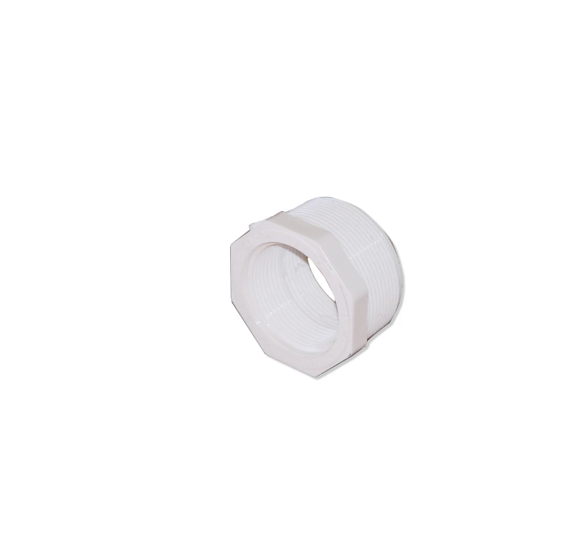 Afras 10061 Reducer Bushing 2 x 1 1/2" P.V.C. Plastic - White