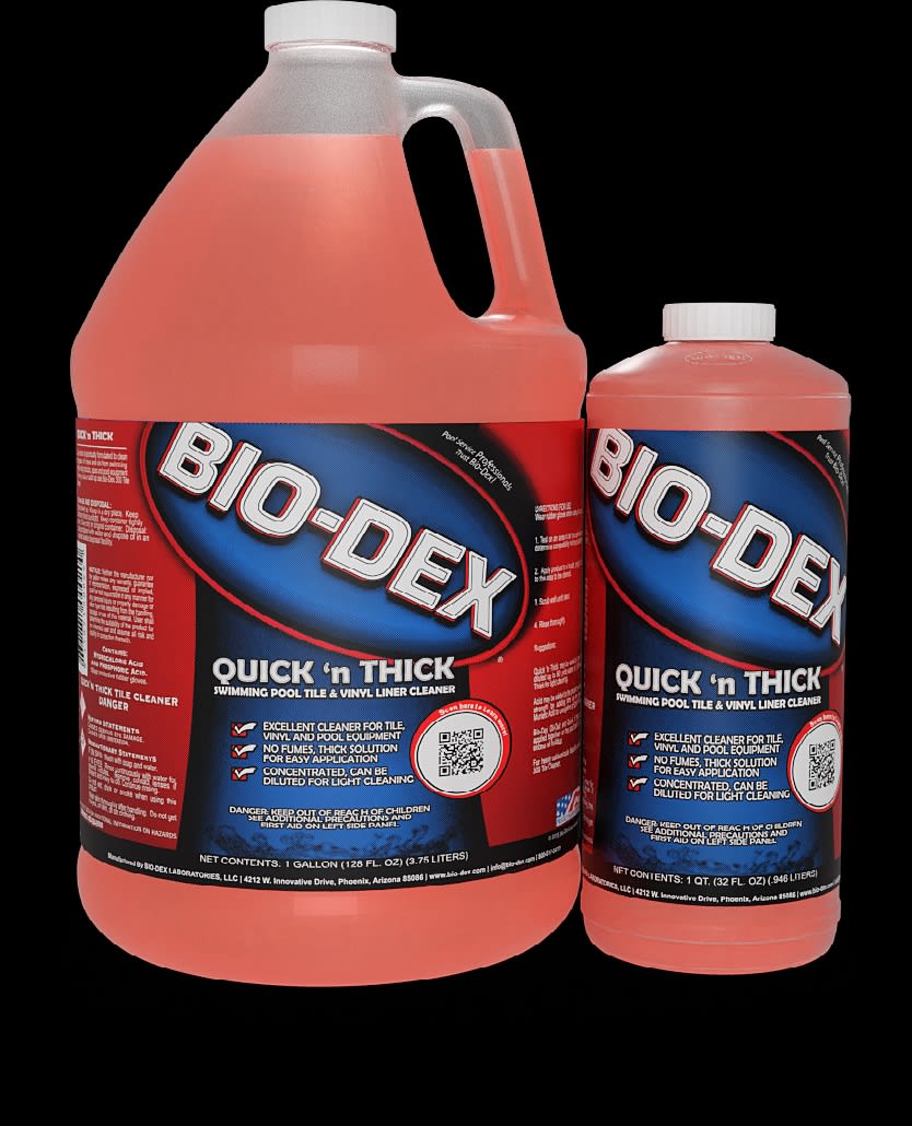 Bio-Dex BIOQT032 Quick 'N Thick Tile Cleaner, 32 oz Bottle, 12/Case