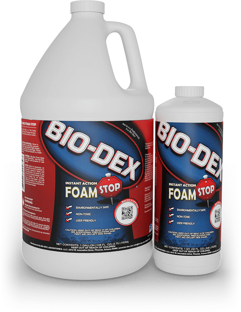 Bio-Dex SFS32 Spa Foam Stop, 32 oz Bottle, 12/Case