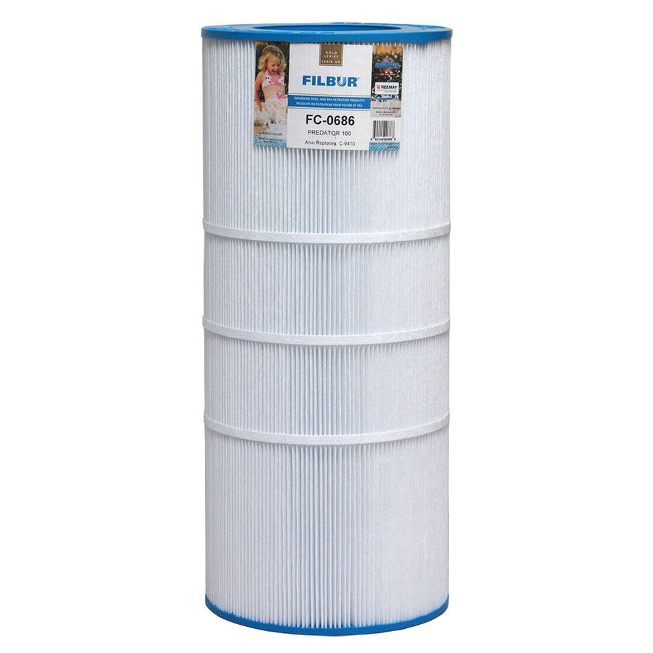 Filbur Manufacturing FC-0686 Filter Cartridge, C-9410, Pap100, 10 X 23-5/8 X 6 | 100 SQFT Clean & Clear, Predator