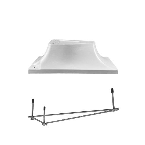 Global GPP-DB-3B8-W | 3 Bolt Base For 8' Board White W/ Jig