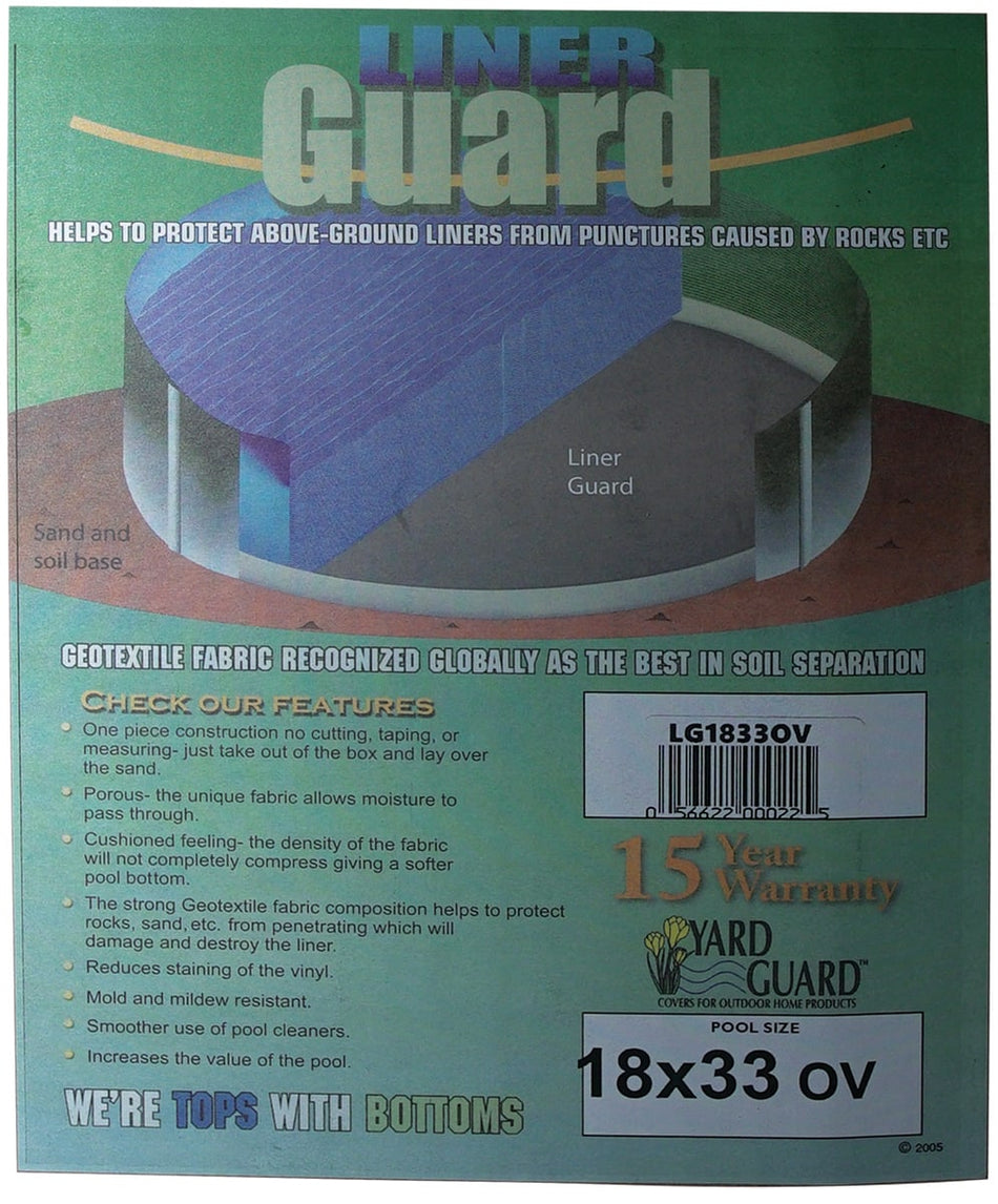 HPI LG1833OV 18' x 33' Oval Premium Floor Padding