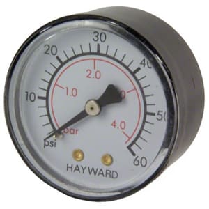 Hayward ECX27091 Pressure Gauge, 1/4