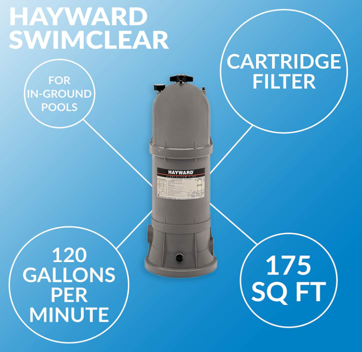 Hayward W3C17502 StarClear™ Plus 175 Sq. Ft. Cartridge Filter | Superior Pool Filtration System