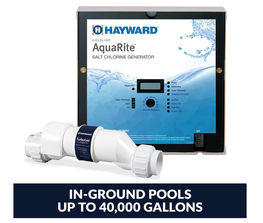 Hayward W3AQR15 AquaRite® & 40,000 Gal. Cell (1 Box) | High Capacity Salt Chlorination