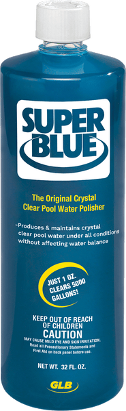 GLB 71205 Super Blue Super Concentrated Water Clarifier 32 fl oz Bottle 12/Case