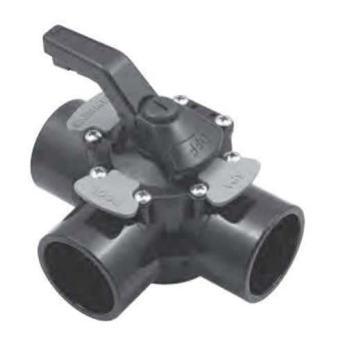 Waterway 600-7100-CPVC TruSeal 2" x 2-1/2" 3-Way Diverter Valve