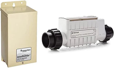 Pentair IntelliChlor Power Center and IC60 Salt Cell. EC-521105 EC-520556.