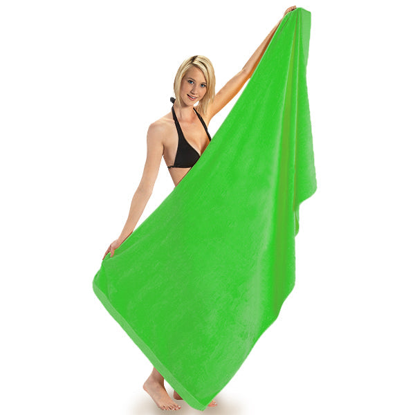 FatTowels - King Sized Velour Beach Towel in Vibrant Colors - 36"x72"